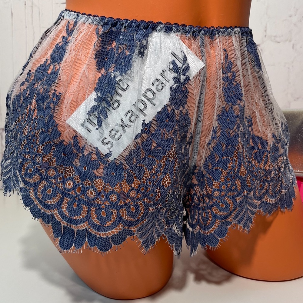 VS S DREAM ANGELS SLEEP SHORTS PJ MESH LACE BOHO - Picture 2 of 2